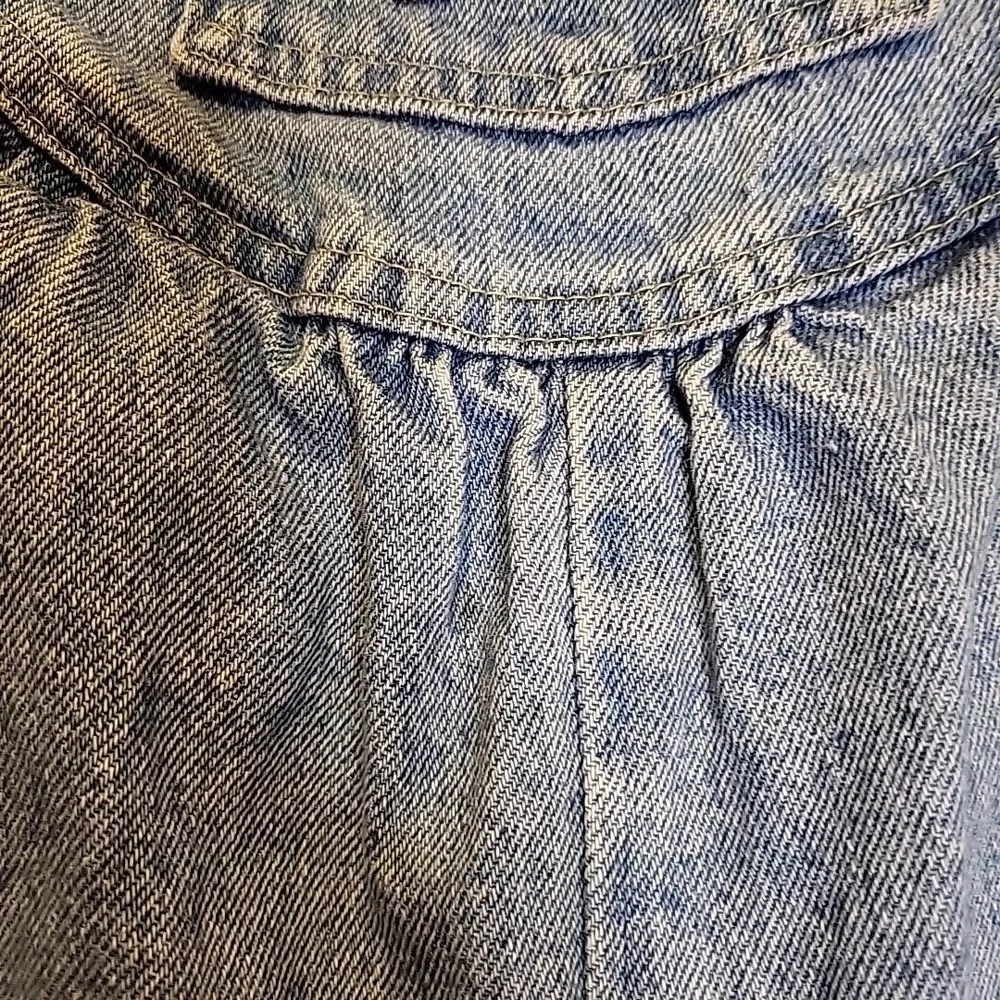 VINTAGE Osh Gosh B'gosh Toddlers Girls Vestbak Denim Overalls Size 3T LIGHT BLUE